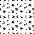 © Tatiana Lapteva - Seamless abstract vector pattern black and white cosmic simple stars on a night sky background