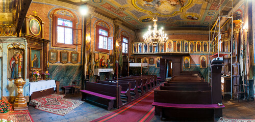 Poster - Cerkiew św. Paraskiewy obecnie kościół katolicki w Górzance, Bieszczady, Polska / 
St. Paraskiewy, currently a Catholic church in Górzanka, Bieszczady, Poland