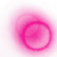 Leinwandbilder - Monochrome dotted circle by magenta color. Vector graphics