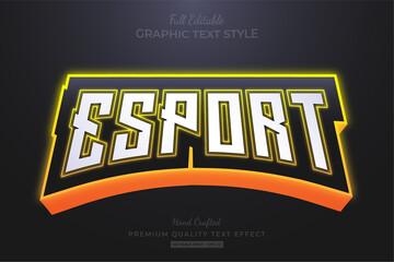 Wall Mural - Esport Team Glow Neon Editable Text Effect Font Style