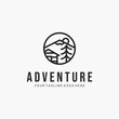 © Iamginan - Adventure line art minimalist logo vector illustration design