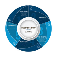 Business data visualization. timeline infographic icons designed for abstract background template. vector banner can be used for workflow layout, diagram,presentation, education or any number option.