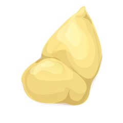 Canvas Print - Slice durian icon, cartoon style