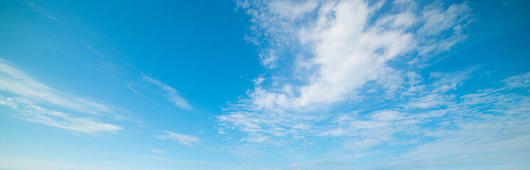 Wall Mural - blue sky with clouds in florida shore