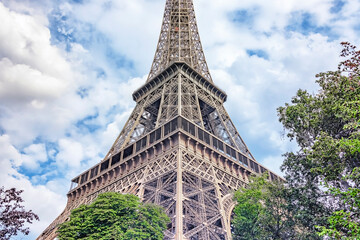 Fototapete - Eiffel tower in Paris