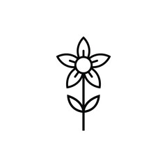 Canvas Print - flower icon design template vector