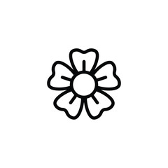 Canvas Print - flower icon design template vector
