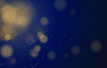  Abstract magical bokeh lights effect background, black, gold glitter for Christmas, for your banner, post