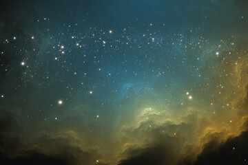 Wall Mural - space background with extrasolar nebula and stars