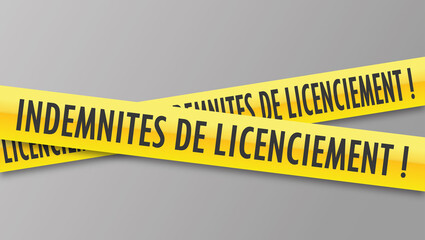 Sticker - Logo indemnités de licenciement.