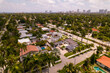 Aerial photo Hollywood FL residential homes