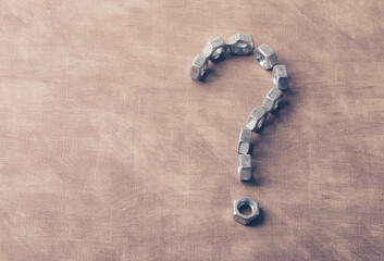 Wall Mural - Question Mark Concept On Vintage Background