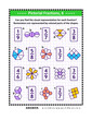 © ratselmeister - Visual fractions, reperesented by shapes, recognition activity. Answers included.