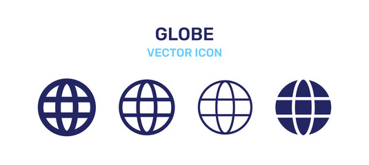 Wall Mural - globe icon vector illustration