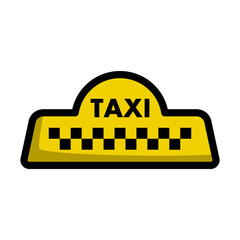 Canvas Print - Taxi Roof Icon