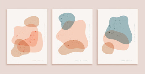 Poster - pastel colors poster template in contemporary aesthetic style