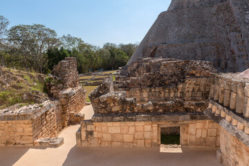 Wall Mural - ruins of the ancient Mayan city Uxmal. UNESCO World Heritage Site, Yucatan, Mexico