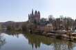 Limburg Cathedral with reflection in the river Lahn
