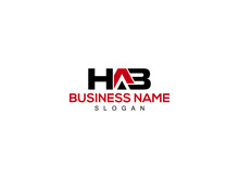 HAB Logo Letter Vector For Brand