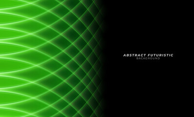 Wall Mural - best green banner business design abstract line curve pattern background. futuristic background, abs