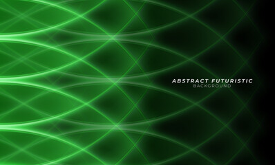 Wall Mural - best green banner business design abstract line curve pattern background. futuristic background, abs