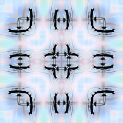 Wall Mural - Kaleidoscopic view of a water drop splash  