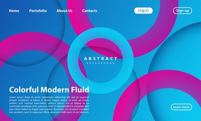 Landing Page. Abstract background website. Template for websites, or apps. Modern design. Abstract vector style design
