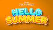 Hello Summer 3D Style Editable Text Effects