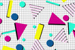 © ink drop - Classic 1980's and 1990's retro graphic pattern background
