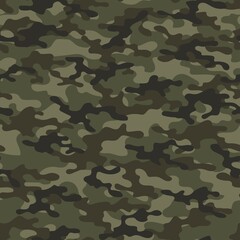 military camouflage. vector seamless print. army green camouflage for clothing or printing