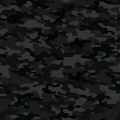 Wall Mural - dark military camouflage. vector seamless print. army camouflage for clothing or printing