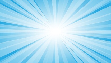 abstract blue background with sun ray. summer vector illustration