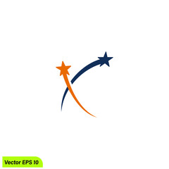 Sticker - star logo template 