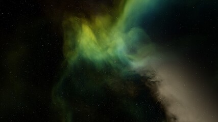 nebula gas cloud in deep outer space, abstract colorful background