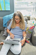Senior Woman Working on Computer