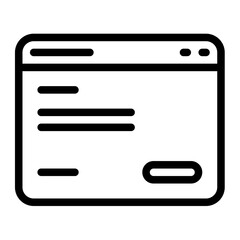Wall Mural - landing page web website single isolated icon with outline style