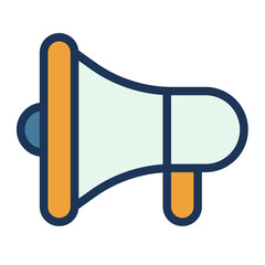 Wall Mural - promotion announce web internet single isolated icon with filled line style