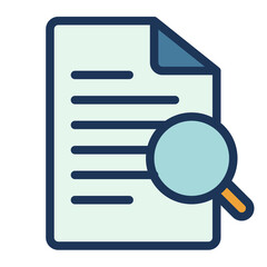 Wall Mural - searching find document search single isolated icon with filled line style