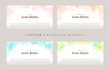 © Kbiscuit - Colorful title Ornaments. watercolor vector background set