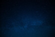 Leinwandbild Motiv Blue night starry sky, space, background for screensaver. Astrology, horoscope, zodiac signs