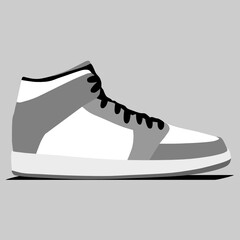 black and white high top sneakers