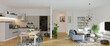 modern luxury european apartment loft with scandinavian furniture design