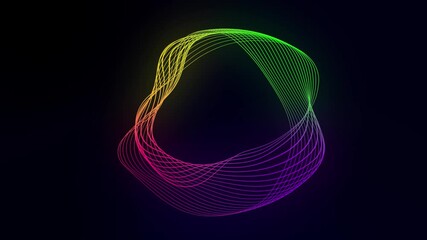 Wall Mural - abstract background of colored lines. power channel