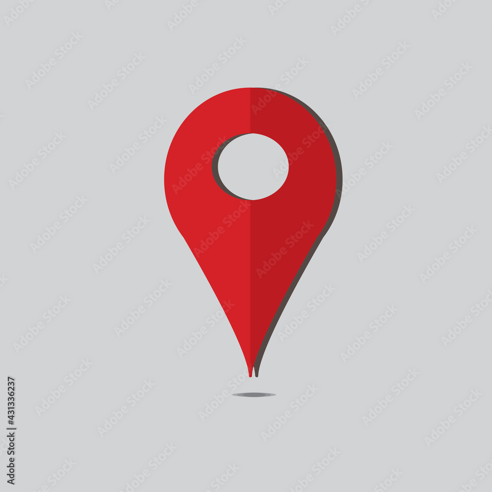 Location map icon, gps pointer mark. Vector illustration. Stock Vector ...