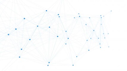Wall Mural - abstract geometric rotating network background. uh seamless loop