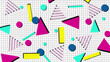 © ink drop - Classic 1980's and 1990's retro graphic pattern background