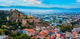 Fototapeta  - Panoramic view of Tbilisi, Georgia