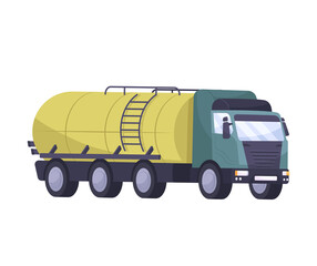 Poster - Oil Tank Truck Composition