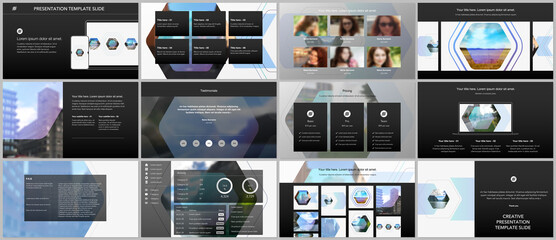 Wall Mural - vector templates for website design, presentations, portfolio. templates for presentation slides, fl