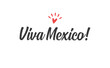 © Matias - Viva Mexico, traditional mexican phrase, lettering vector illustration. Hand drawn style handwritten text.